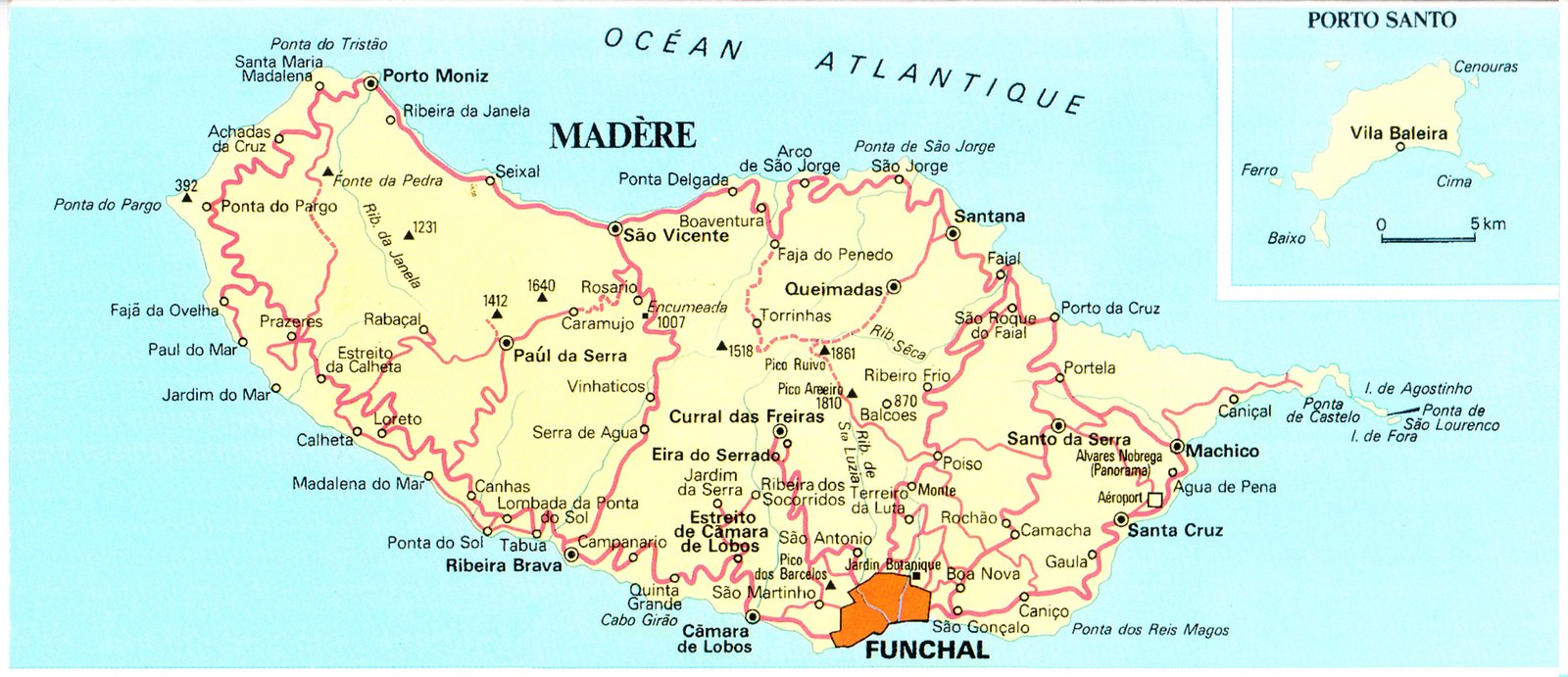 carte de Madère
